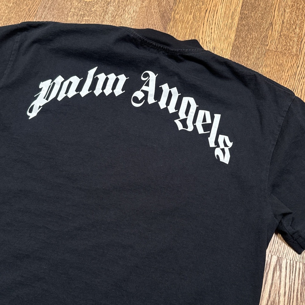Palm Angels Headless Bear In Love Black Short Sleeve Cotton T Shirt Mens Large - Picture 6 of 10